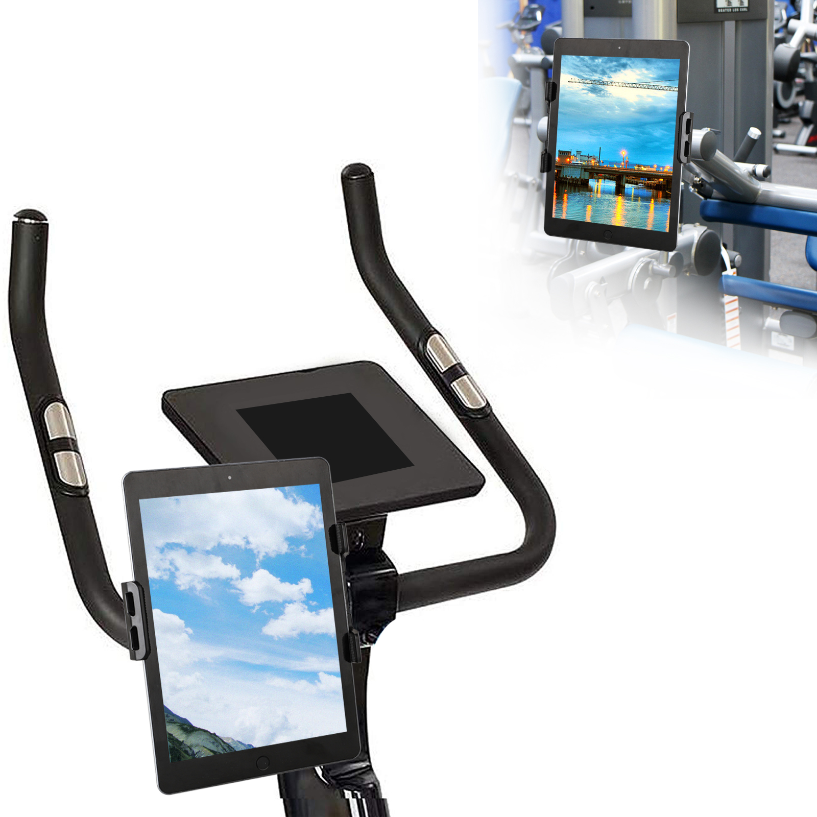 mobile phone holder for exercise bike