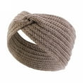 thumbnail image 2 of Clearance! Lisingtool Headbands for Women Women Knitted Headband Stylish Warm Knitted Headband In Solid Color Khaki Promotion Sale, 2 of 3