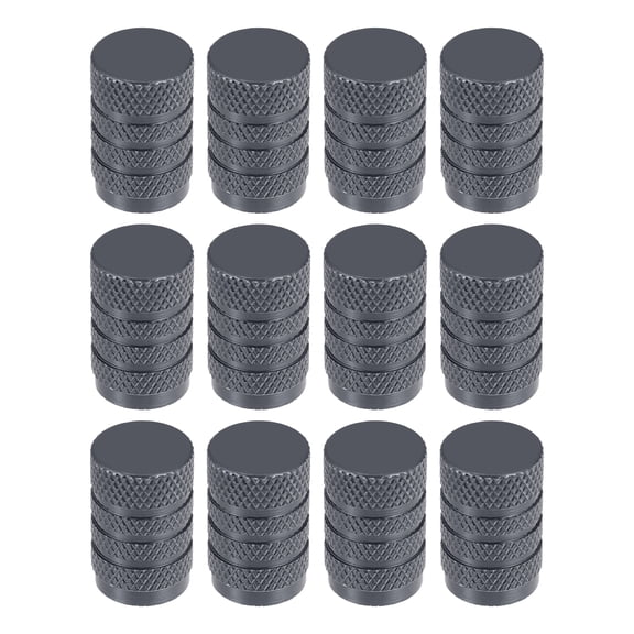 Unique Bargains 12 Pcs Universal Tire Valve Stem Caps for Car SUV Bike Trucks Motorcycles 17mm Aluminum Alloy Gray