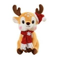 thumbnail image 2 of Super Savings Week karymi Christmas Deer Plush Doll with Scarf Soft Stuffed Animal Toy Festive Holiday Gift for Children Bedroom Decor 9 Inch Christmas Party Favors Best Sellers Hottest Deals, 2 of 6