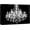 CHANDELIER-011, variant on wall26 Canvas Print Wall Art Black & White Chandelier Silhouette Decorative Lights Digital Art Modern Art Chic Relax/Calm Multicolor for Living Room, Bedroom, Office - 12"x18"