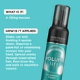 thumbnail image 5 of John Frieda Volume Lift Volumizing Mousse for Heat-Free Volume, 7.5 fl oz, 5 of 8