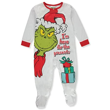 

The Grinch Infant Family Pajamas White Grinch Sizes 24 M 1-Piece
