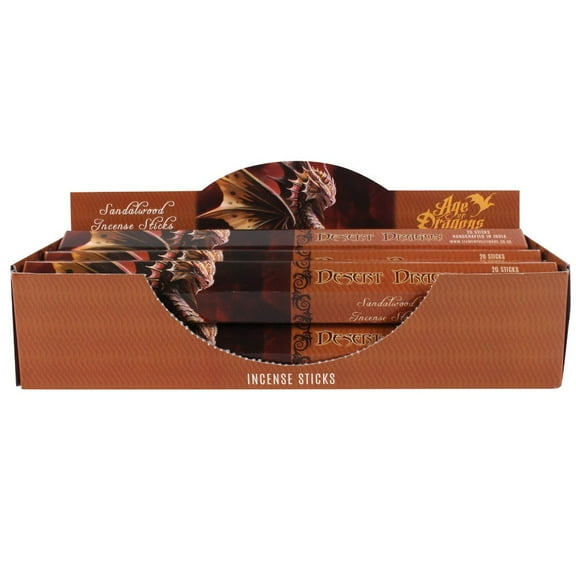 Anne Stokes Desert Dragon Sandalwood Scent 120 Incense Sticks