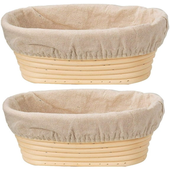 Summark Oval Dough Banneton Brotform Dougn Rattan Bread Proofing Proving Baskets 3 Sizes