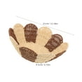 thumbnail image 6 of HEANUJJ Decorative Brown Woven Storage Basket for Kitchen and Living Room, 6 of 8