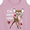 thumbnail image 3 of Disney Bambi - Christmas - I'm Snow Cute - Women's Racerback Tank Top, 3 of 5