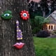 thumbnail image 5 of Colgante de cara de árbol de resina colorida para exteriores | Rasgos faciales del árbol de diseño de hojas | Adorno pintado a mano resistente a la intemperie para patio de jardín | Regalo de Arte, 5 of 8
