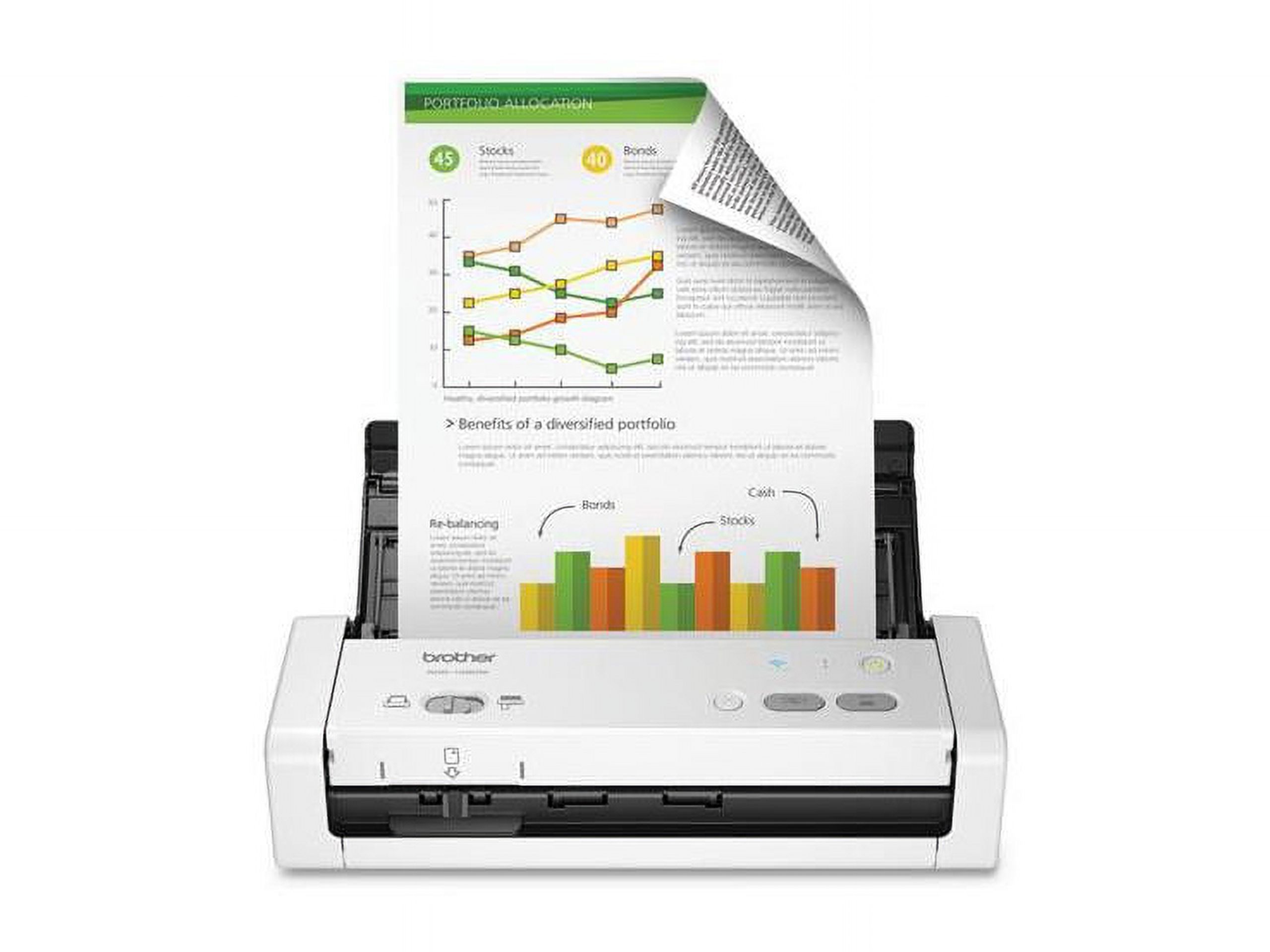 Brother Compact Desktop Scanner, ADS-1250W, Portable, Wireless Connectivity - image 3 of 21