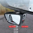 thumbnail image 2 of 2Pcs Car Rearview Mirrors 360掳 Blind Spot Mirror Adjustable Rotatable Convex Wide-angle Clear Rearview Safety Mirror Accessories B 2pcs, 2 of 6