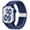 Blue-White, variant on ANTHOUSE Compatible with Apple Watch Band 49mm 45mm 44mm 42mm,Stretchy Sport Solo Loop Strap with Adjustable Buckle,Elastic Nylon Braided Wristband for iWatch Series 8 7 6 SE 5 4 3 2 1