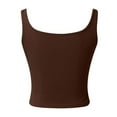 thumbnail image 5 of Kureaily Womens Sleeveless Cropped Rib Knit Seamless Sweetheart Neckline Going Out Tank Tops Slim Fitted Camisole, 5 of 5
