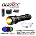 thumbnail image 7 of Smartech 2000 Lumen, Super Bright,  Dual Power,  Rechargeable, LED Tactical Flashlight, 5000mAh Power Bank, Zoom in Zoom out, 5 Modes, Indestructible, Waterproof, Shockproof, Ultra Light Pocket Sized, 7 of 7