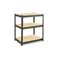 thumbnail image 1 of TOYTEXX 3-Tier Metal Storage Rack with MDF Shelves for Home, Office & Garage, 90x90x45 cm–Black, 1 of 1
