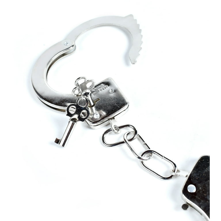 Toymendous Wild West Cowboy Metal Handcuffs Includes Keys