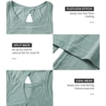 thumbnail image 3 of Alove Women's Split Back Loose Sport Camisole Quick Dry Yoga Tank Top, 3 of 6