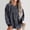 Grey, variant on Graphic Tees for Women T-Shirts European Casual Oversize Solid Color Threaded Knitted Long Sleeve Sweatshirt for Women Pink S
