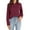 Red, variant on Women's Button Down Shirts Long Sleeve Basic Classic Soft Shirt Collared Dressy Casual Solid Color