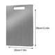 thumbnail image 1 of Cutting Board - Stainless Steel Cutting Board For Kitchen 304 Chopping Board Food-Grade For Meat Fruit Vegetables Dishwasher Safe Be Hung, 1 of 2