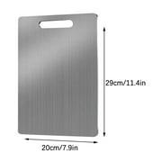 304 Stainless Steel Chopping Boards for Kitchen, Stainless Steel Cutting Board, Long-lasting Metal Cutting Board, Food Chopping Boards, for Meat Vegetables Fruits Bread