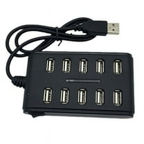 HOT! 10 Port High Speed Extension Cable USB 2.0 Hub Adapter for Laptop PCB Interface Device