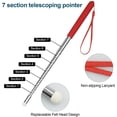 thumbnail image 2 of 2 Pieces Telescoping Pointers, Classroom Whiteboard Teacher Pointer Retractable Presentation Teaching Pointer Stick for Teachers, 2 of 4