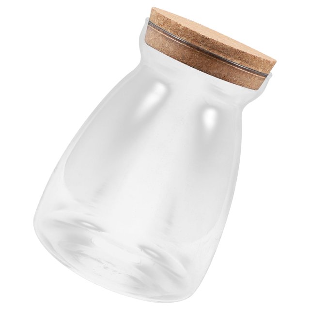 Recipiente para cereales, frasco de vidrio con tapa, frascos herméticos para galletas, frascos grandes con tapa de corcho