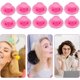 thumbnail image 3 of Rizadores de pelo sin calor, grandes, color rosa, juego de 10 unidades para peinar durante la noche y crear rizos sin calor al dormir., 3 of 5