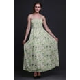 thumbnail image 6 of Bimba Blueberry Leaves Bimba Printed Women Flowy Smocked Spaghetti Strap Dress-XXX-Large, 6 of 7