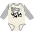 thumbnail image 3 of Inktastic Little Brother and Biggest Fan Baseball Family Fan Boys or Girls Long Sleeve Baby Bodysuit, 3 of 5
