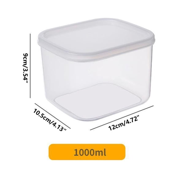 Xihbxyly Caja de Almacenamiento para Refrigerador, Contenedores Sellados de Gran Capacidad, Diseño Transparente para Alimentos Frescos, Organizador Apilable Que Ahorra Espacio, Solución de Almacenami