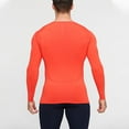 thumbnail image 4 of Goodtrade8 Tight Long Sleeve Shirts for Men Solid Color Dry and Fit Athletic Long Sleeve Crew Neck Red Shirts for Men, 4 of 8