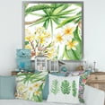 thumbnail image 3 of Designart 'Yellow Flowers and Tropical Foliage I' Modern Framed Art Print, 3 of 4