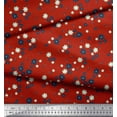 thumbnail image 3 of Soimoi Red Rayon Crepe Fabric Artistic Floral Print Fabric by Yard 46 Inch Wide, 3 of 3