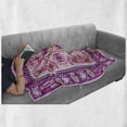 thumbnail image 6 of Afghan Soft Flannel Fleece Throw Blanket, Traditional Oriental Design with Simplistic Geometric Shapes Motif, Cozy Plush for Indoor and Outdoor Use, 50" x 70", Multicolor, by Ambesonne, 6 of 6