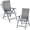 Light Grey, variant on Folding Patio Chairs Set of 2, Adjustable Recliner Foldable Outdoor Chairs Lawn Chairs for Pool, Backyard, Brown