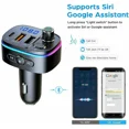 thumbnail image 6 of Bluetooth 5.0 FM Transmitter Wireless MP3 TF Radio Adapter USB Charger Car Kit 2, 6 of 7