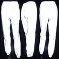 thumbnail image 3 of UDIYO Women High Waist Baggy Reflective Long Pants Elastic Waist Ankle Tie Trousers, 3 of 7