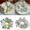 thumbnail image 2 of Blue Floral Hair Tie Princess at Large Hair Tie Cute Hair Holder Floral Hair Tie Floral Scrunchies, 2 of 8