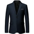 thumbnail image 2 of Cloudstyle Mens Slim Fit 3 Piece Suit Classic Business Wedding Outfit Sets, Polyester, 2 of 7