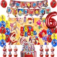 thumbnail image 2 of Suministros de fiesta de cumpleaños de circo Digital, cartel de globo, telón de fondo, decoración de pastel, Baby Shower, increíble, 2 of 5
