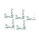 thumbnail image 5 of Guirnalda colgante de plantas florales artificiales, enredadera de plantas artificiales, guirnalda de rosas artificiales para Blanco Azul, 5 of 9