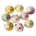 thumbnail image 2 of Zhaomeidaxi 20Pcs Mini Doll Straw Hats for Crafts Decorations, Hat Cartoon Floral Pattern Scene Model DIY Miniature Decoration, 2 of 9