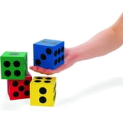 Foam Jumbo Playing Dice - Party Favors - 12 Pieces