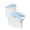 Snowman Music Pattern, variant on HELLHERO Cow Print Pattern Stretch Polyester Toilet Dust Cover Set Fits All Toilet Shapes Toilet Top Cover & Easy to Clean for Modern Bathrooms