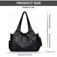 thumbnail image 4 of Sunyuer Vintage Hobo Bag for Women - Large Capacity Crossbody Shoulder Handbag with Multi Pockets, 3-Way Carry, Adjustable Strap, 4 of 7