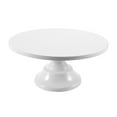 thumbnail image 1 of Support à Gâteau Rond en Fer de 12 Pouces, Assiette à Gâteau, Piédestal, Support à Dessert, Fête de Mariage, Anniversaire - Blanc, 1 of 10