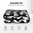 Black White The Nightmare Before Christmas Blanket for Couch Bed Throw