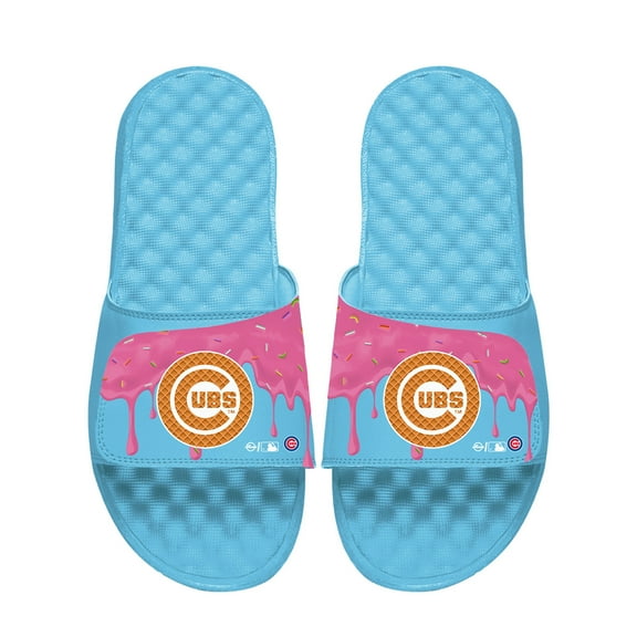 Unisex ISlide Blue Chicago Cubs Ice Cream Drip Slide Sandals