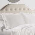 thumbnail image 2 of ZXNYH Ruffle Skirt Bedspread Vintage Chic Farmhouse Style Lightweight 3 Piece Set, Queen, Ivory, 2 of 7